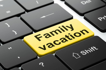 旅游概念家庭假期电脑键盘背景