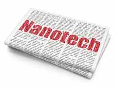 科学概念纳米技术报纸背景