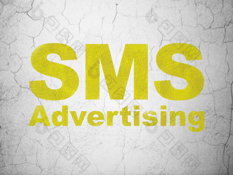 市场营销概念短信广告墙背景