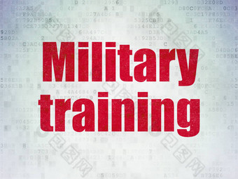 学习概念军事培训数字数据纸背景