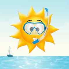 太阳潜水面具