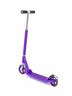 紫色的推踏板车