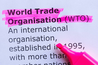 世界贸易组织。