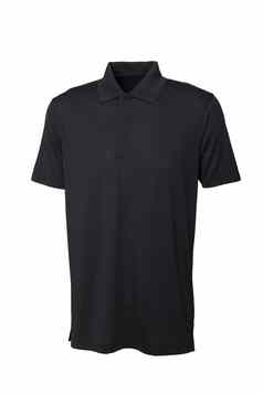 高尔夫球三通衬衫黑色的颜色男人。女人