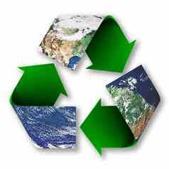 回收象征地球地球