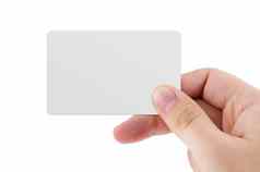 空白信贷卡业务卡孤立的白色背景