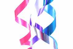 闪亮的色彩斑斓的缎丝带