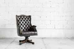 黑色的椅子古董房间