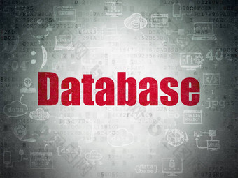 数据库概念数据库数字数据纸背景