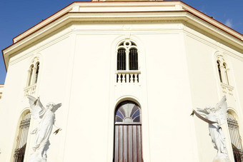 铜著名的教堂圣地亚哥古巴