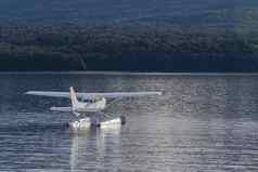 水飞机浮动anau湖峡湾国家公园