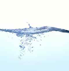 清晰的清洁新鲜的水纯度水喝