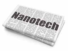 科学概念纳米技术报纸背景