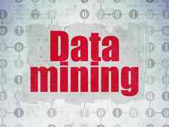数据概念数据矿业数字数据纸背景