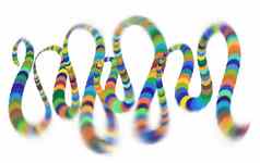 色彩斑斓的螺旋螺旋收敛中心椭圆设计元素