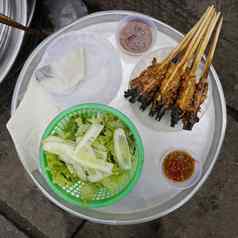 烤猪肉串嗨越南