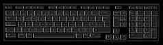 电脑键盘黑色的灰色