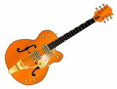橙色国家西方吉他