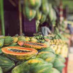 木瓜热带市场日惹印尼