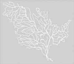 密西西比州河地图