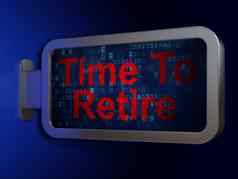 时间轴概念时间退休广告牌背景