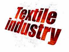 减少加工概念纺织行业数字背景