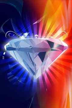 色彩斑斓的钻石