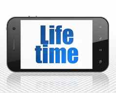时间概念智能手机生活时间显示
