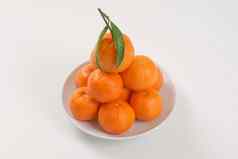 新鲜的成熟的橘子