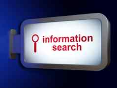 信息概念信息搜索搜索广告牌背景