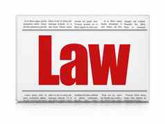 法律概念报纸标题法律
