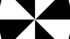 催眠有节奏的运动黑色的白色三角形
