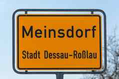 交通标志小镇meinsdorf