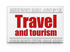 假期概念报纸标题旅行旅游