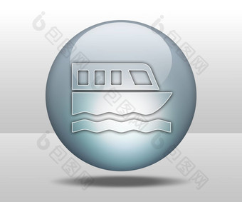 图标按钮pictogram船之旅