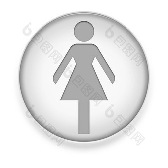 图标按钮pictogram女士们厕所
