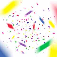 色彩斑斓的飞行下降元素装饰庆祝活动摘要背景下降五彩纸屑
