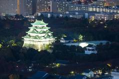 空中视图名古屋城堡