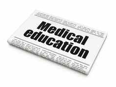 学习概念报纸标题医疗教育