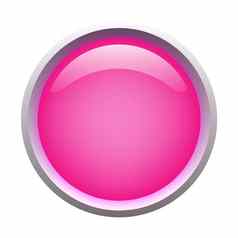 粉红色的孤立的向量光滑的网络按钮美丽的互联网按钮空白色背景