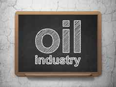 行业概念石油行业黑板背景