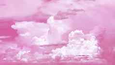 粉红色的云云背景