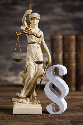 雕像夫人正义法律概念段