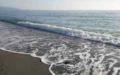 风景优美的海滩thyrrenian海岸线卡拉布利亚意大利