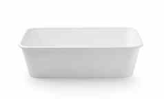 塑料食物盒子孤立的白色背景