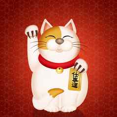 马内基尼哥猫日本《财富》杂志