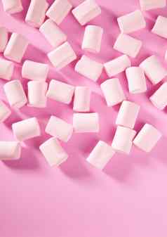 糖果粉红色的棉花糖糖果模式纹理