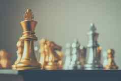 国际象棋董事会有竞争力的业务的想法成功