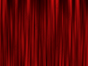 现代红色的窗帘背景阶段屏幕红色的窗帘剧院