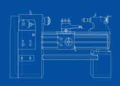 车床概念插图